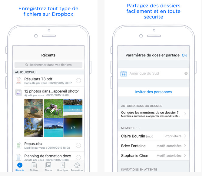 Dropbox cloud partage stocker gratuit