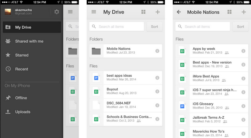 Google Drive cloud travailler google sheets