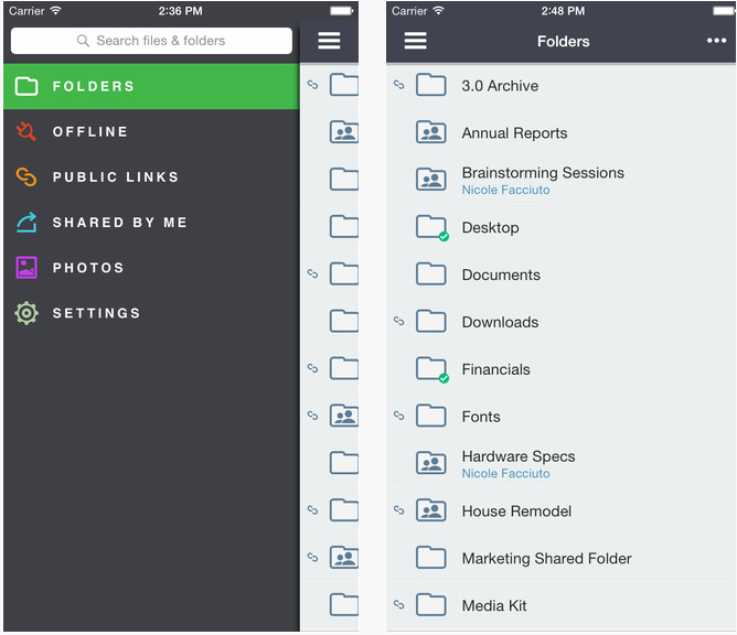 Sugarsync cloud synchroniser stocker données