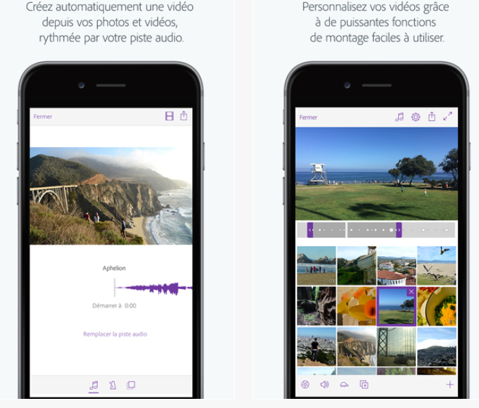 Adobe Premiere Clip iphone vidéos montage free
