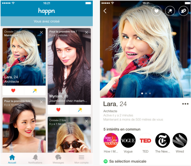 Happn géolocalisation rencontre drague