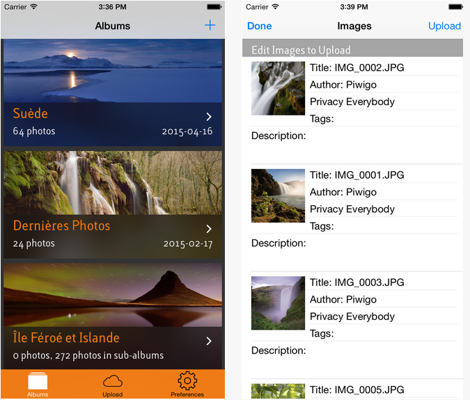 Piwigo phots stockage en ligne