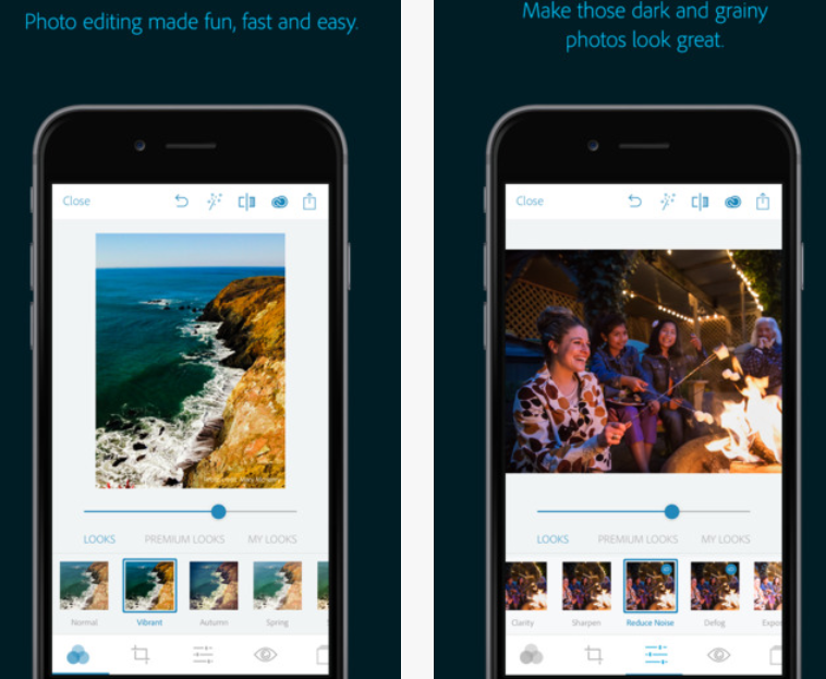 adobe photoshop express retoucher iphone application