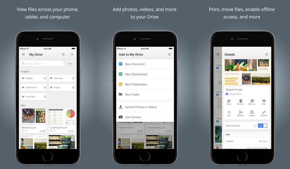 google drive app gratuit stockage