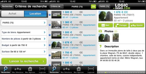 logic immo logement appli