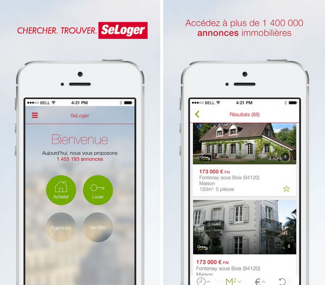 seloger logement maison appartement application