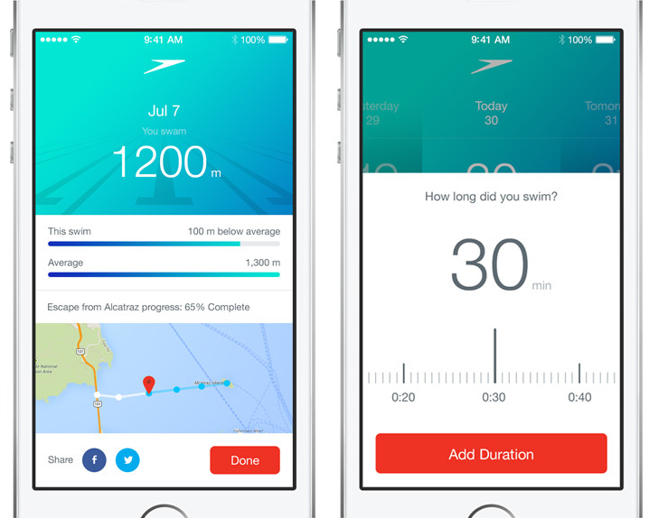 speedo fit application sport nage santé 