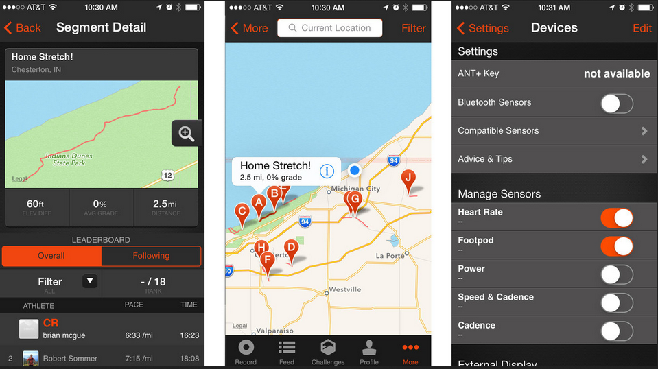 strava gratuit sport fitness calorie