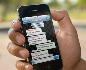 WhatsApp app communication