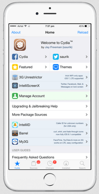 Cydia appli