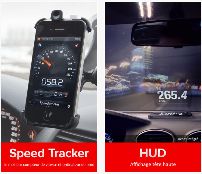 SpeedTracker vitesse géolocalisation compteur iphone