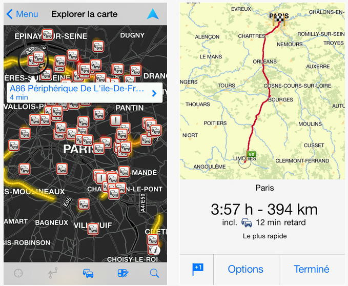 TomTom géolocalisation carte GPS iphone 