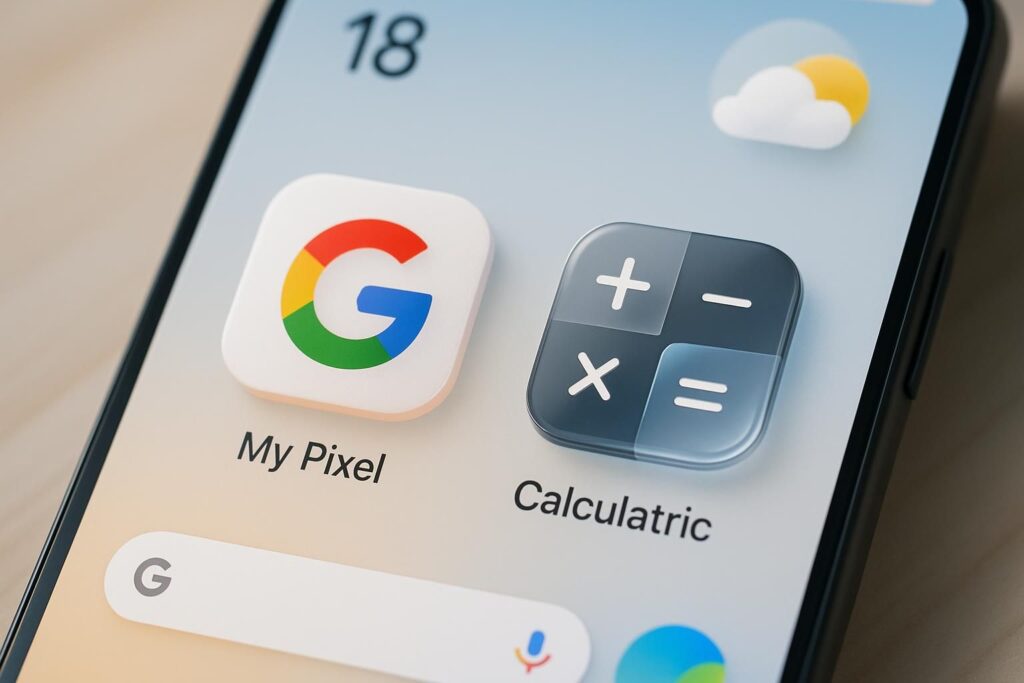 découvrez comment google revitalise les icônes de my pixel et de la calculatrice pour offrir une interface plus moderne et dynamique, améliorant ainsi l'expérience utilisateur.