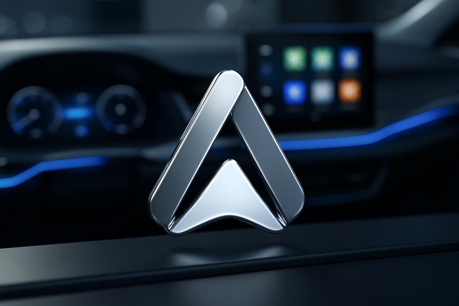 découvrez le nouveau logo rafraîchi d'android auto, symbole de modernité et d'innovation pour une expérience utilisateur améliorée.