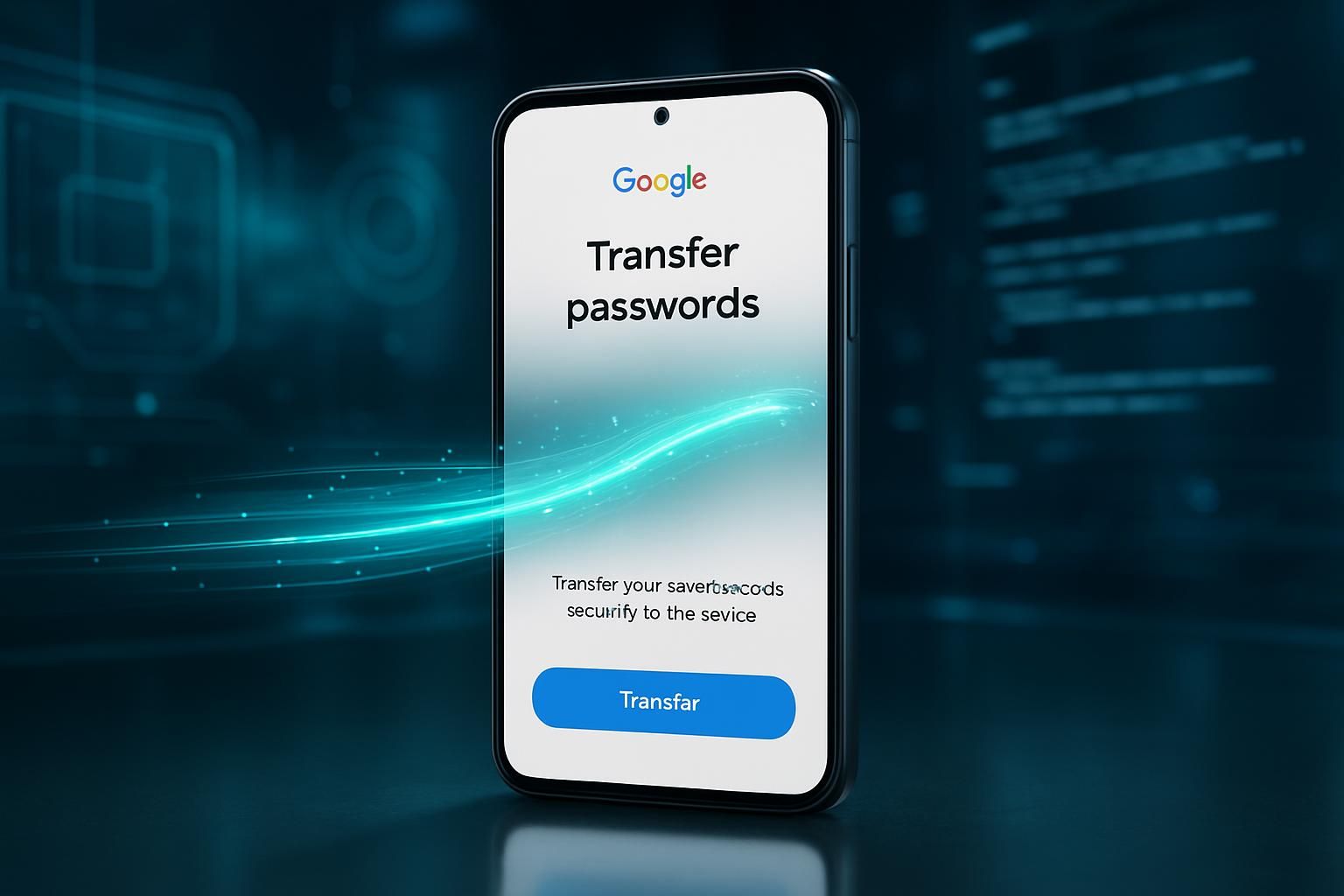 google facilite et sécurise le transfert de vos mots de passe pour une gestion plus simple et protégée de vos données personnelles.